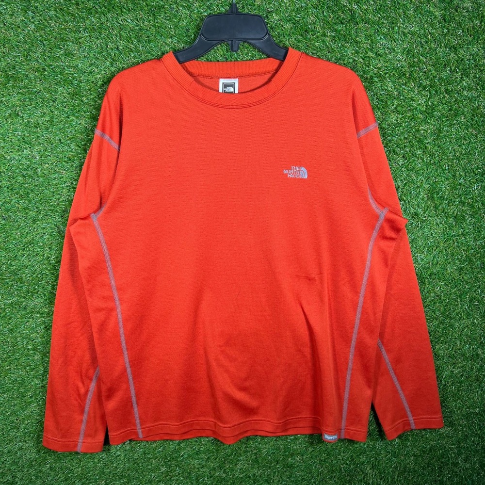 The North Face Mens VaporWick Long Sleeve Shirt Burnt‎ Orange Large